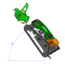 MDB Green Climber LV800 r - Remote Control Flail Mower